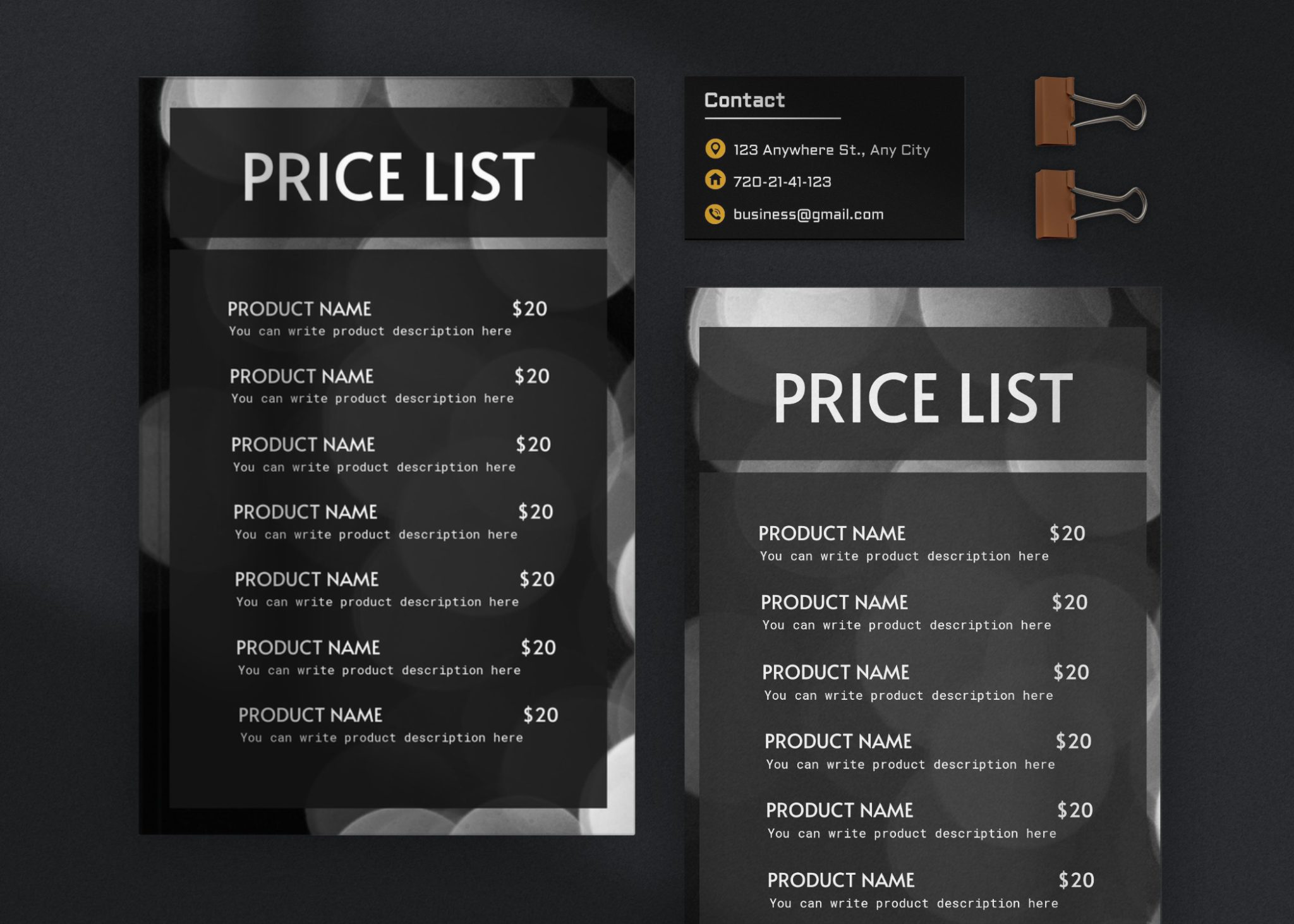 50 Elegant Price List Templates Your Clients Will Love