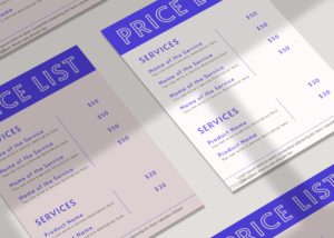 50 Elegant Price List Templates Your Clients Will Love