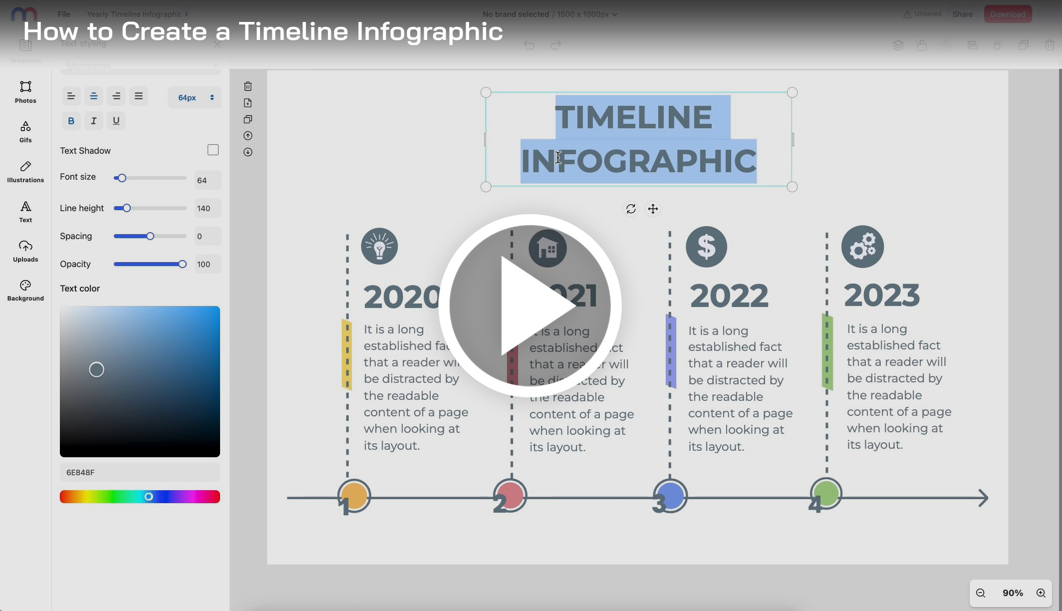 infographic creator timeline